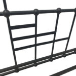 Routha sofa bed, black metal, 90x190cm - Image 5