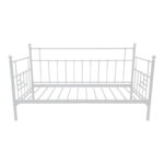 Routha sofa bed, white metal, 90x190cm - Image 3