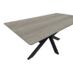 Table Bethan sonoma with grey mdf and black metal 180x90x75cm - Image 3