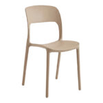 Zanna stackable chair pp cappuccino 40x53x78cm