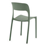 Zanna stackable chair pp dark olive green 40x53x78cm - Image 2