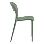 Zanna stackable chair pp dark olive green 40x53x78cm - Image 3