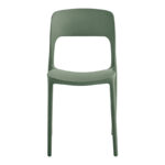 Zanna stackable chair pp dark olive green 40x53x78cm - Image 4