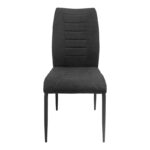 Wedena chair anthracite-black fabric metal legs 46x50x94cm - Image 3