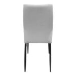 Wedena chair beige-black fabric metal legs 46x50x94cm - Image 4