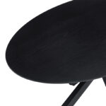 Makrey table black mdf- metal legs 160x90x75cm - Image 4
