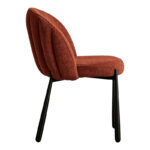 Denna chair terracotta fabric-black metal legs 52x60x85cm - Слика 3