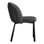 Denna chair anthracite fabric-black metal legs 52x60x85cm - Image 3
