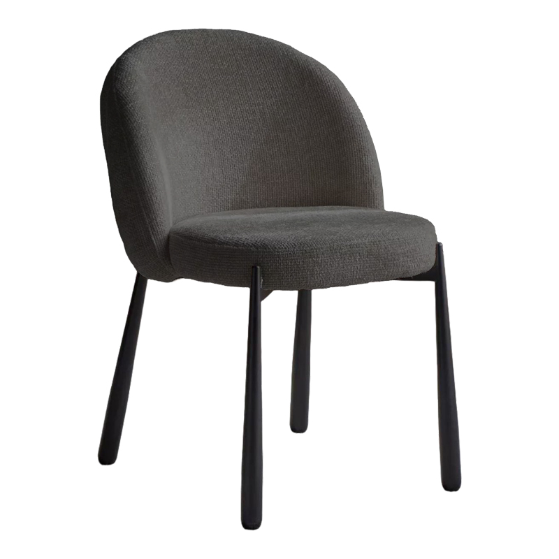 392-000025 Denna chair anthracite fabric-black metal legs 52x60x85cm - Image 1
