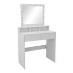 Dressing table Virna with led white 80x40x145cm - Image 2