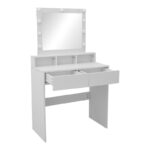 Dressing table Virna with led white 80x40x145cm - Image 3