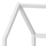 Children's bed Bambie with railing Montessori pine wood white 70x140cm - Слика 5