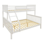 Armonia children's bunk bed, pine wood, white, 90/140x190cm - Image 3