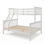 Armonia children's bunk bed, pine wood, white, 90/140x190cm - Image 4