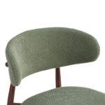 Moss chair pistachio - walnut fabric metal legs 53x50x76cm - Image 5