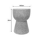 Side table Efria ecru MGO D33x46cm - Image 3