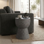 Side table Efria grey MGO D33x46cm