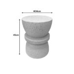 Side table Sezano grey MGO D34x45cm - Image 3