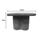Coffee table Magnia grey MGO D70x40cm - Image 4