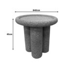 Side table Nenia grey MGO D40x45cm - Image 4
