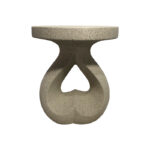 Side table Belena ecru MGO D38.5x45.5cm - Image 3