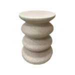 Side table Fenfen ecru MGO D33x40cm - Image 2