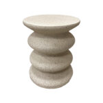 Side table Bellon ecru MGO D40x46cm - Слика 2
