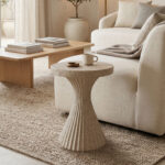 Side table Nome ecru MGO D38x46.5cm