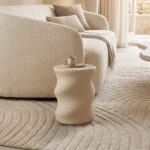 Side table Rinda cream MGO D33x40cm