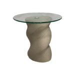 Coffee table Klida beige MGO D40x63cm - Image 2