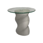 Coffee table Klida travertine look MGO D40x63cm - Image 2