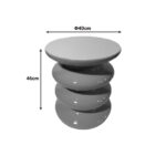 Side table Jonne white MGO D40x46cm - Слика 3