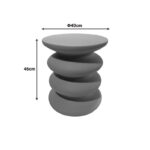 Side table Jonne terracotta MGO D40x46cm - Слика 3