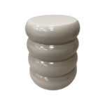 Side table Venezia white MGO D35x46cm - Слика 2