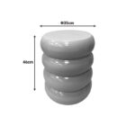 Side table Venezia white MGO D35x46cm - Слика 3