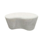 Coffee table Fedris mdf white 80x70x34cm - Слика 3