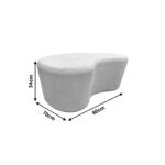 Coffee table Fedris mdf white 80x70x34cm - Слика 5