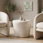Coffee table Fedris mdf white D60x45cm
