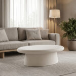 Coffee table Herona mdf white 100x60x34cm