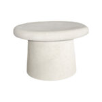 Coffee table Herona mdf white D60x40cm - Image 2