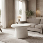 Coffee table Herona mdf white D60x40cm