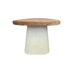 Dining table Herona fir-mdf white-natural color 180x90x78cm - Image 5