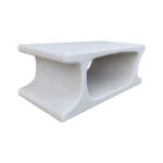 Coffee table Nafel mdf white 120x60x45cm - Image 2