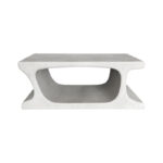 Coffee table Nafel mdf white 120x60x45cm - Image 3