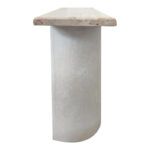 Console table Jeckie fir-mdf white-natural color 120x38x80cm - Image 4