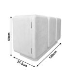 Buffet Kooldio mdf white 120x37.5x69cm - Слика 6