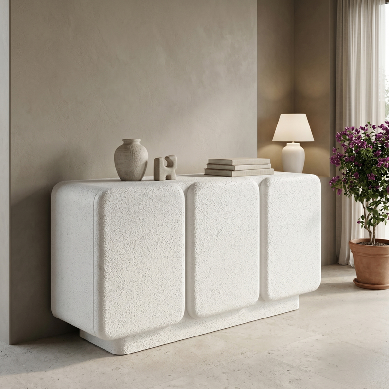415-000013 Buffet Kooldio mdf white 120x37.5x69cm - Слика 1