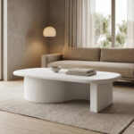 Coffee table Verven mdf white 120x60x32cm