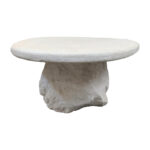Coffee table Zinol mdf-polyresin white 105x62x32cm - Слика 4