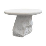 Coffee table Zinol mdf-polyresin white D60x41cm - Слика 3